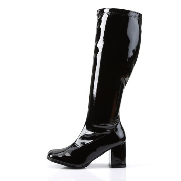 Wide Calf Heel Knee High Boots - Picture 3 of 5
